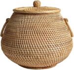 Round Rattan Storage Basket - Image 2