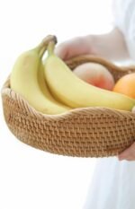 Handmade Rattan Bread Baskets - Image 3