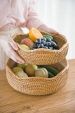 Handmade Rattan Bread Baskets - Image 4