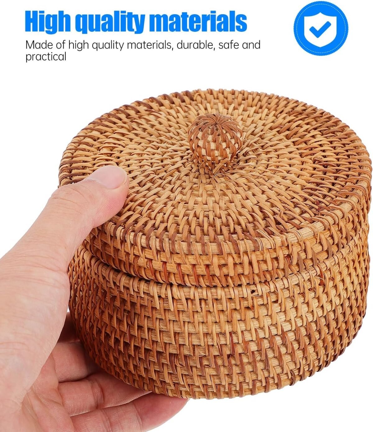The Container Store Large Rattan Bin - Image 7