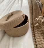 JUTE BASKET SET WITH LIDS - Image 3