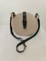 HANDMADE ROUND JUTE CROSSBODY BAG - Image 2
