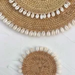 Set of 6 - Woven Rattan Wall Decor - Image 3