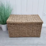 RECTANGULAR WICKER BASKET