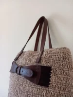 HAND-CROCHETED JUTE BAG