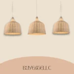 Handmade Rattan Pendant Light Set - Image 4