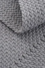 Gray Handwoven Jute Rug - Image 3