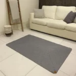 Gray Handwoven Jute Rug - Image 6