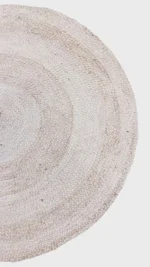 Braided Natural Jute Round Rug - Image 3